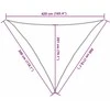 Uždanga nuo saulės, smėlio spalvos, 3x3x4,2m, HDPE, 160g/m²