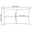 Uždanga nuo saulės, šviesiai žalia, 5x8m, HDPE, 160g/m²
