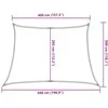 Uždanga nuo saulės, taupe spalvos, 4/5x3m, HDPE, 160g/m²