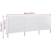 Uždanga nuo vėjo, balta, 400x120cm, audinys, 3 plokštės