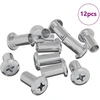 Užrakto veržlė 12 vnt. Nikelio M6 x 25 mm Plienas