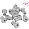 Užrakto veržlė 12 vnt. Sidabro M6 x 15 mm Plienas