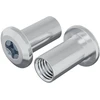 Užrakto veržlė 2 vnt. Nikelio M6 x 15 mm Plienas