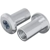 Užrakto veržlė 2 vnt. Sidabro M6 x 15 mm Plienas