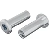 Užrakto veržlė 2 vnt. Sidabro M6 x 25 mm Plienas
