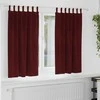 Užtemdymo užuolaidos 2 pcs Vyno raudona 140 x 175 cm Aksomas