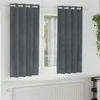 Užtemdymo užuolaidos 2 pcs Šviesiai pilka 140 x 175 cm Aksomas