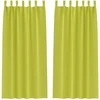 Užuolaidos su žiedais, blokuojančios šviesą 2 pcs Žalia