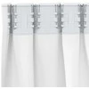 Užuolaidos su žiedais, blokuojančios šviesą 2 pcs Švari balta