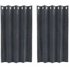Užtemdymo užuolaidos 2 pcs Šviesiai pilka 140 x 140 cm Aksomas