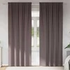 Užuolaidos su žiedais, blokuojančios šviesą 2 pcs Tamsiai rudas