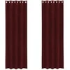Užtemdymo užuolaidos 2 pcs Vyno raudona 140 x 225 cm Aksomas