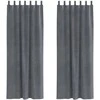Užtemdymo užuolaidos 2 pcs Šviesiai pilka 140 x 245 cm Aksomas