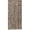 Užuolaida nuo vabzdžių, ruda ir balta, 100x220cm, šenilis