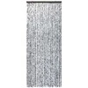 Užuolaida nuo vabzdžių, ruda ir kreminė, 90x220 cm, šenilis