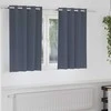 Užuolaidos su žiedais, blokuojančios šviesą 2 pcs Antracitas