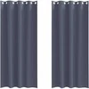 Užuolaidos su žiedais, blokuojančios šviesą 2 pcs Antracitas