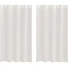 Voile Užuolaida 2 pcs Kreminė 175 x 140 cm Poliesteris