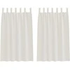 Voile Užuolaida 2 pcs Kreminė 175 x 140 cm Poliesteris
