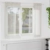 Voile Užuolaida 2 pcs Kreminė 175 x 140 cm Poliesteris