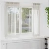 Voile Užuolaida 2 pcs Kreminė 175 x 140 cm Poliesteris