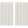 Voile Užuolaida 2 pcs Kreminė 175 x 140 cm Poliesteris