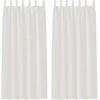 Voile Užuolaida 2 vnt. Kreminė 225 x 140 cm Poliesteris