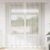 Voile Užuolaida 2 pcs Kreminė 225 x 140 cm Poliesteris