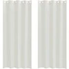 Voile Užuolaida 2 pcs Kreminė 245 x 140 cm Poliesteris