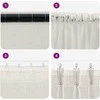 Voile Užuolaida 2 pcs Kreminė 245 x 140 cm Poliesteris