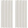 Voile Užuolaida 2 pcs Kreminė 260 x 140 cm Poliesteris