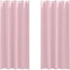 Užuolaidos su žiedais, blokuojančios šviesą 2 pcs