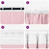 Užuolaidos su žiedais, blokuojančios šviesą 2 pcs