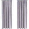 Užuolaidos su žiedais, blokuojančios šviesą 2 pcs Metalo pilka