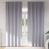 Užuolaidos su žiedais, blokuojančios šviesą 2 pcs Metalo pilka