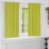 Užuolaidos su žiedais, blokuojančios šviesą 2 pcs Žalia