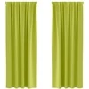 Užuolaidos su žiedais, blokuojančios šviesą 2 pcs Žalia