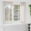 Voile Užuolaida 2 pcs Smėlio 175 x 140 cm Poliesteris