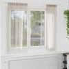 Voile Užuolaida 2 pcs Smėlio 175 x 140 cm Poliesteris