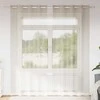 Voile Užuolaida 2 pcs Smėlio 225 x 140 cm Poliesteris