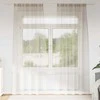 Voile Užuolaida 2 pcs Smėlio 245 x 140 cm Poliesteris