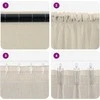 Voile Užuolaida 2 pcs Smėlio 245 x 140 cm Poliesteris