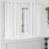 Užuolaidos su žiedais, blokuojančios šviesą 2 pcs Švari balta