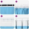 Užuolaidos su žiedais, blokuojančios šviesą 2 pcs