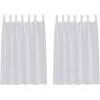 Voile Užuolaida 2 pcs Šviesiai pilka 140 x 140 cm Poliesteris