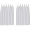 Voile Užuolaida 2 pcs Šviesiai pilka 140 x 140 cm Poliesteris