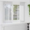 Voile Užuolaida 2 pcs Šviesiai pilka 175 x 140 cm Poliesteris
