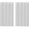 Voile Užuolaida 2 pcs Šviesiai pilka 175 x 140 cm Poliesteris