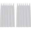 Voile Užuolaida 2 pcs Šviesiai pilka 175 x 140 cm Poliesteris