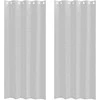 Voile Užuolaida 2 pcs Šviesiai pilka 225 x 140 cm Poliesteris